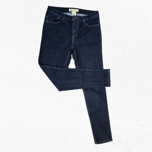 Democracy Dark Wash "Ab"solution Mid Rise Slimming Classic Skinny Jeans Size 2